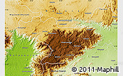Physical Map of Nilgiris