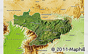Satellite Map of Nilgiris, physical outside