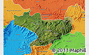 Satellite Map of Nilgiris, political outside