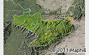 Satellite Map of Nilgiris, semi-desaturated
