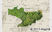Satellite Map of Nilgiris, shaded relief outside
