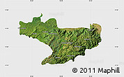 Satellite Map of Nilgiris, single color outside