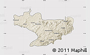 Shaded Relief Map of Nilgiris, cropped outside