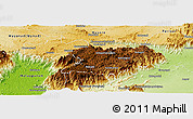 Physical Panoramic Map of Nilgiris