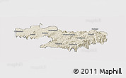 Shaded Relief Panoramic Map of Nilgiris, cropped outside
