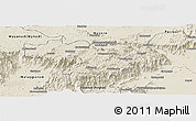 Shaded Relief Panoramic Map of Nilgiris