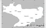 Gray Simple Map of Nilgiris, single color outside