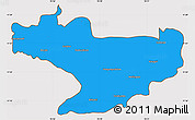 Political Simple Map of Nilgiris, cropped outside