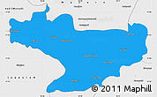 Political Simple Map of Nilgiris, single color outside, borders and labels
