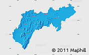 Political Map of North Arcot (Ambedkar), single color outside