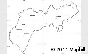 Blank Simple Map of North Arcot (Ambedkar), cropped outside