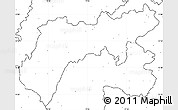 Blank Simple Map of North Arcot (Ambedkar), no labels