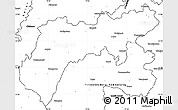 Blank Simple Map of North Arcot (Ambedkar)