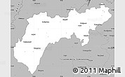 Gray Simple Map of North Arcot (Ambedkar)