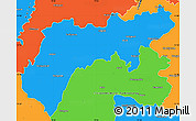 Political Simple Map of North Arcot (Ambedkar)