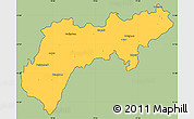 Savanna Style Simple Map of North Arcot (Ambedkar), cropped outside