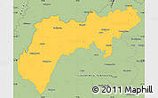 Savanna Style Simple Map of North Arcot (Ambedkar)