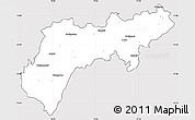 Silver Style Simple Map of North Arcot (Ambedkar), cropped outside
