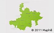 Physical 3D Map of Pasumpon Muthuramalingam, cropped outside