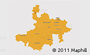 Political 3D Map of Pasumpon Muthuramalingam, cropped outside