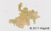 Satellite 3D Map of Pasumpon Muthuramalingam, cropped outside