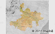 Satellite 3D Map of Pasumpon Muthuramalingam, lighten, desaturated