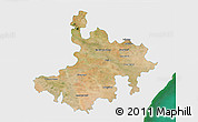 Satellite 3D Map of Pasumpon Muthuramalingam, single color outside