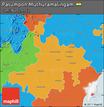 Political Map of Pasumpon Muthuramalingam