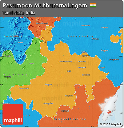 Political Map of Pasumpon Muthuramalingam