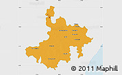 Political Map of Pasumpon Muthuramalingam, single color outside