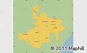 Savanna Style Map of Pasumpon Muthuramalingam, single color outside