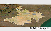 Satellite Panoramic Map of Pasumpon Muthuramalingam, darken