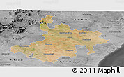 Satellite Panoramic Map of Pasumpon Muthuramalingam, desaturated