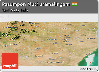 Satellite Panoramic Map of Pasumpon Muthuramalingam