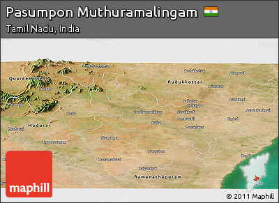 Satellite Panoramic Map of Pasumpon Muthuramalingam