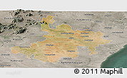 Satellite Panoramic Map of Pasumpon Muthuramalingam, semi-desaturated