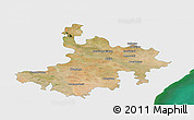 Satellite Panoramic Map of Pasumpon Muthuramalingam, single color outside