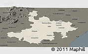 Shaded Relief Panoramic Map of Pasumpon Muthuramalingam, darken
