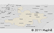 Shaded Relief Panoramic Map of Pasumpon Muthuramalingam, desaturated