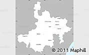 Gray Simple Map of Pasumpon Muthuramalingam, single color outside