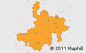 Political Simple Map of Pasumpon Muthuramalingam, cropped outside