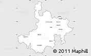 Silver Style Simple Map of Pasumpon Muthuramalingam, cropped outside