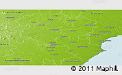 Physical Panoramic Map of Pudukkottai