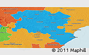 Political Panoramic Map of Pudukkottai
