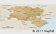 Satellite Panoramic Map of Pudukkottai, shaded relief outside