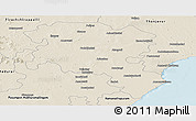 Shaded Relief Panoramic Map of Pudukkottai