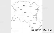 Blank Simple Map of Pudukkottai, cropped outside