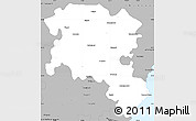 Gray Simple Map of Pudukkottai