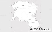 Silver Style Simple Map of Pudukkottai, cropped outside