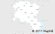 Silver Style Simple Map of Pudukkottai, single color outside